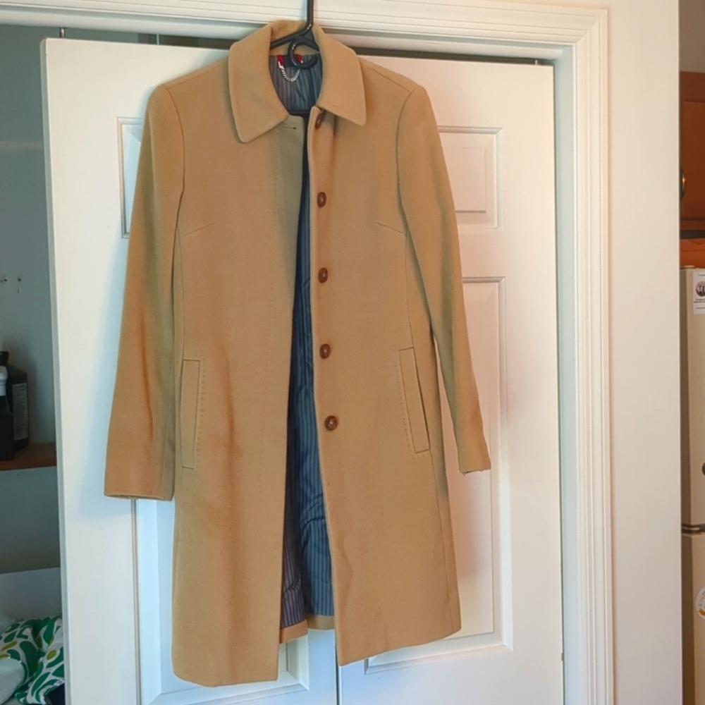 Nicole Miller Camel Wool Coat - size S (4/6)